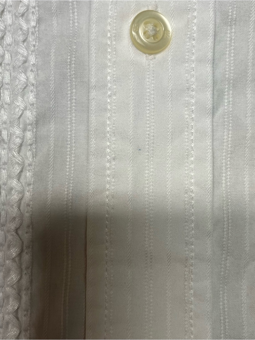 VTG Men's Banana Republic Relaxed Fit Embroidered Resort Shirt Sz. XL White Y2K - Picture 8 of 12